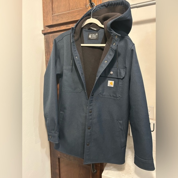 Men’s Carhartt Navy Blue Jacket Small - Picture 2 of 2